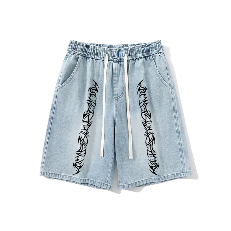 VXOXV Denim Shorts Unisex-4