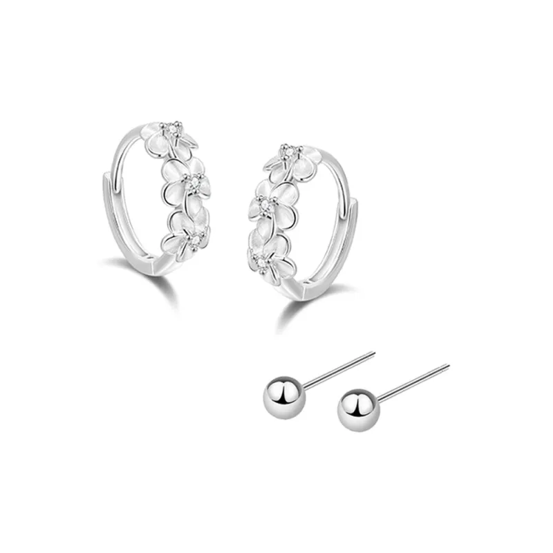Central Fashion S925 Earrings Women's-8