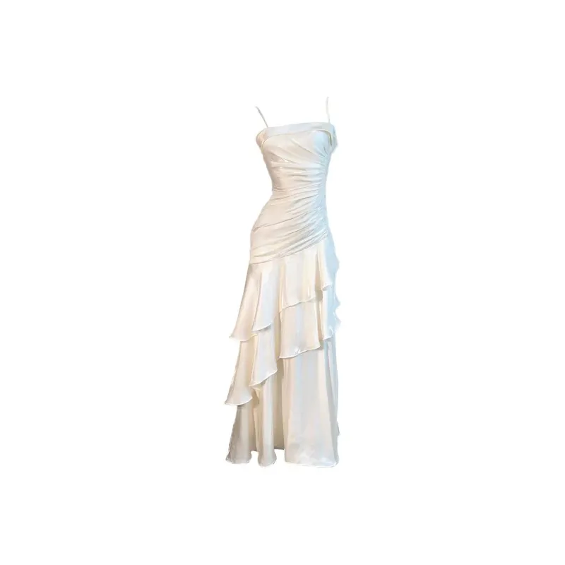 EFCR Slip Dresses Women's Champagne-0