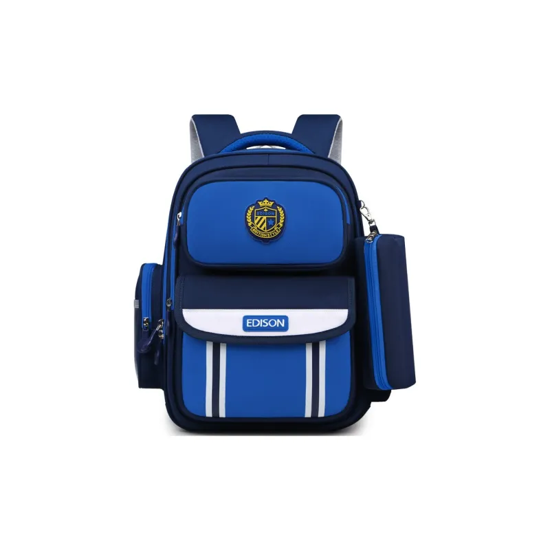 EDISON Repellent Oxford Cloth Backpack Student Backpack Kids' Royal Blue/Sky Blue/Pink/Purple-0