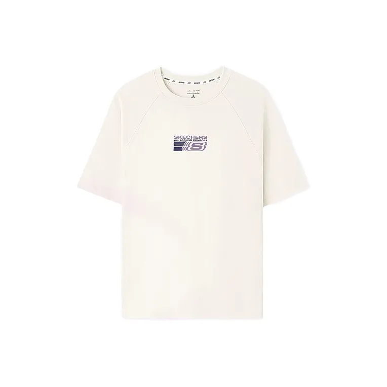 Skechers T Shirt Men's Marshmallow White 0074-0