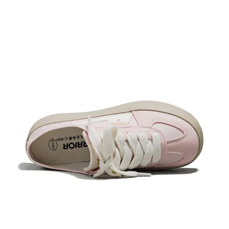 Warrior Low Top Canvas Shoes Women's Pink/Beige-2