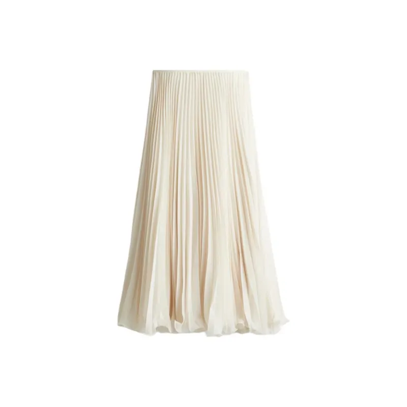 H&M Casual Long Skirts Women's Light Beige-0