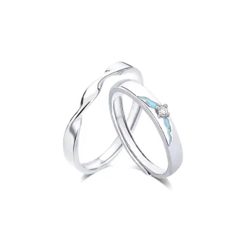 KUMET Sterling Silver Rings Unisex