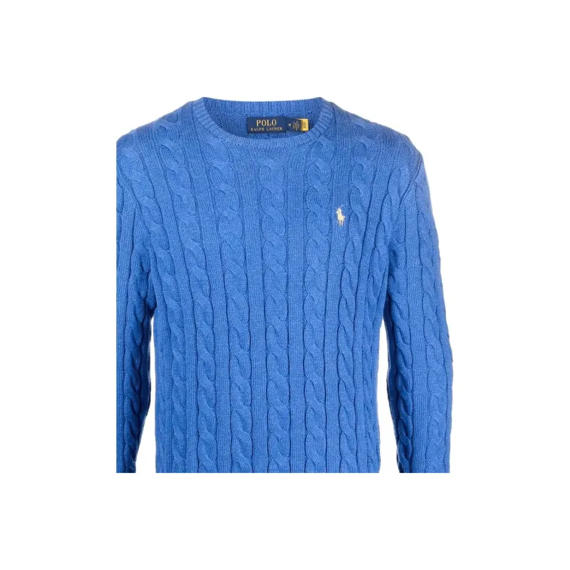 Polo Ralph Lauren Logo Embroidered Cable Knit Jumper-4