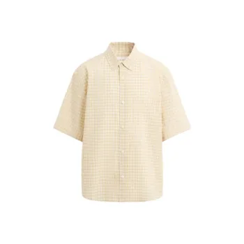 ZARA Shirts Men Light Yellow