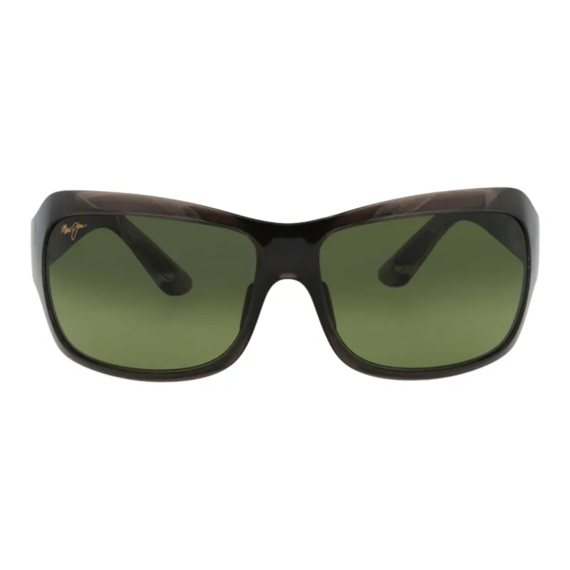 Maui Jim Acetate Metal Nylon Irregular Shape Sunglasses Unisex Gray-1