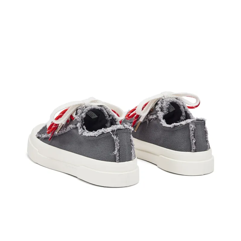Hotwind Canvas Shoes Height Increasing Abrasion Resistant Low Top Skateboard Shoes Men's-13