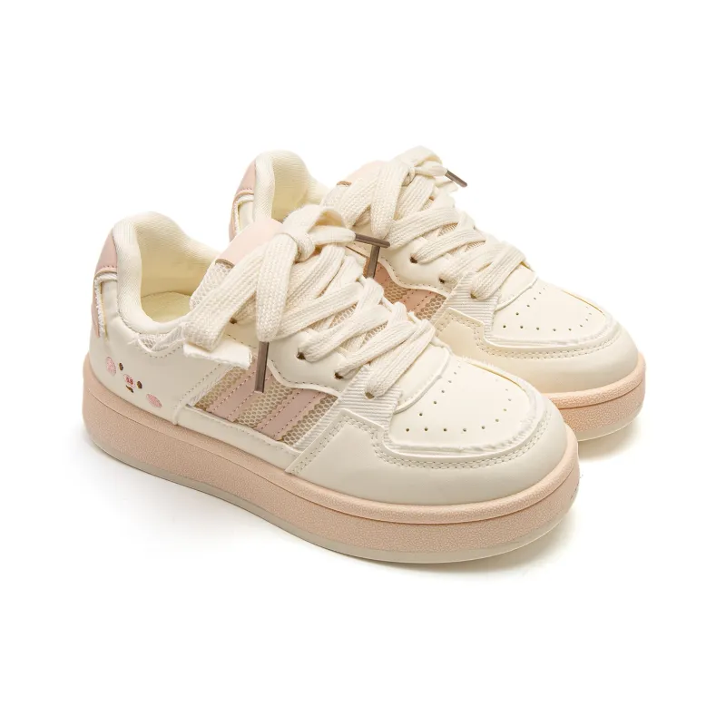 Far Waves Anti Slip Wear Resistant Low Top Skateboard Shoes Women's-1