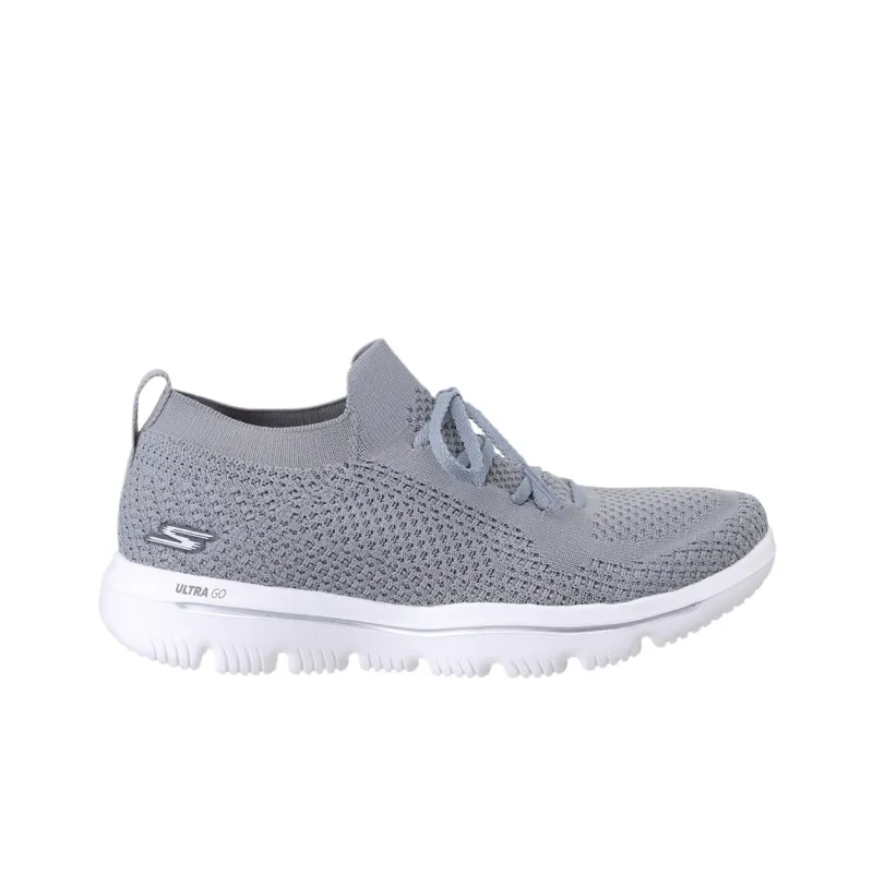 Skechers Go Walk Evolution Ultra Shock Absorbers Low Top Casual Shoes Women's Gray-1