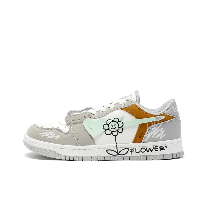 Kung Fu Partners Lightweight And Breathable Low Top Skateboard Shoes Unisex-4