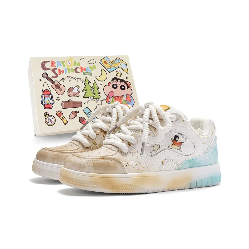 Crayon Shinchan Skateboard Shoes Unisex-14