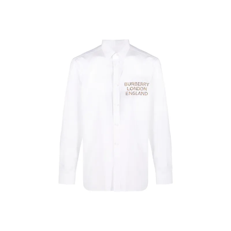 Burberry Shirts Men White-0