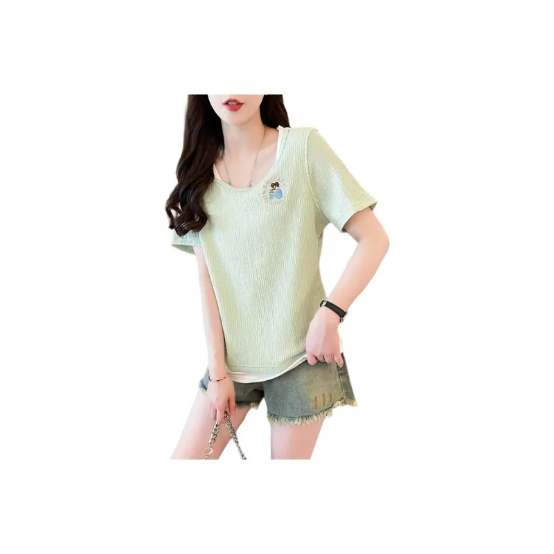 GOSO Drop Shoulder Sleeve T Shirt Women's-9
