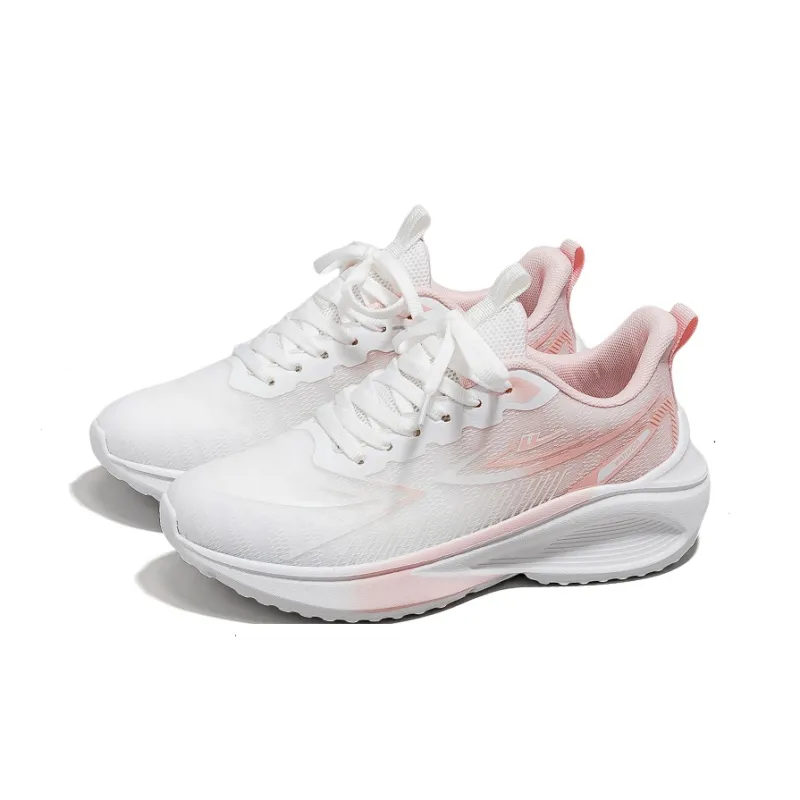 Warrior Breathable And Lightweight Low Top Casual Running Shoes Women's White Pink-2