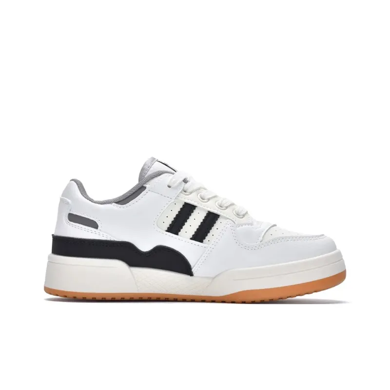 PIYOPIYO Low Top Skateboard Shoes Women's White Gray-3