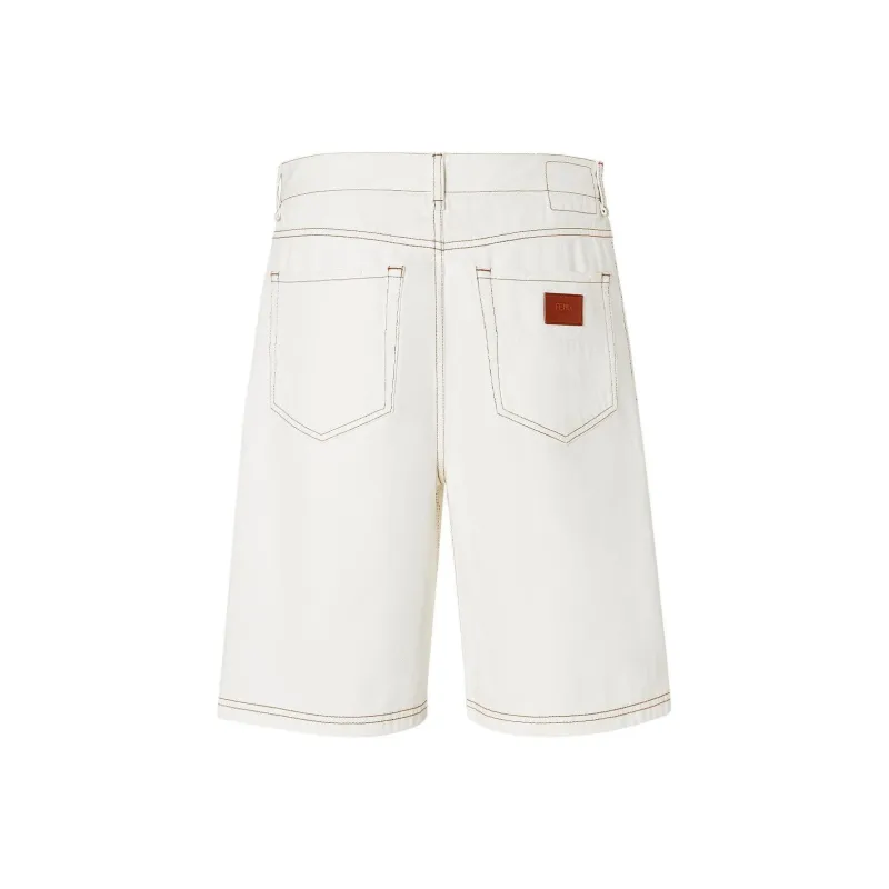 FENDI SS25 Denim Shorts Men's White-1
