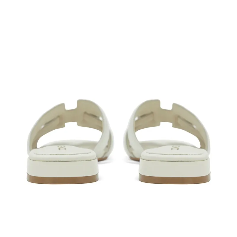 COMELY Slide Slippers Women's Mocha Mousse Brown, Elegant White-9