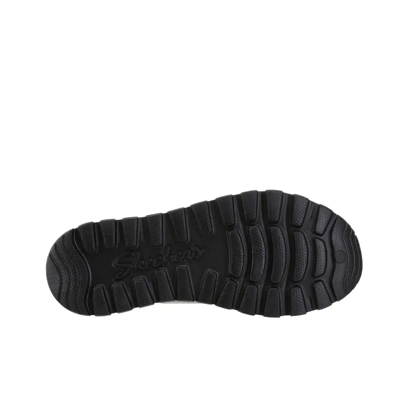 Skechers ARCH FIT FOOTSTEPS One Strap Sandals Women's Black-6