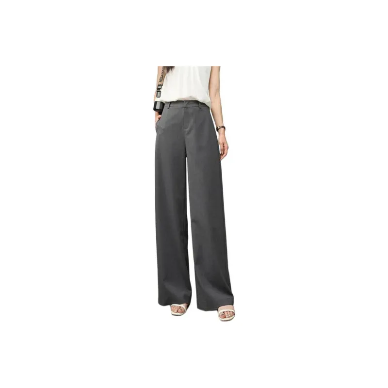 YALIDA Casual Pants Women's Gray-0