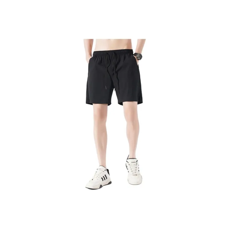 OPMO Casual Shorts Unisex Black-2