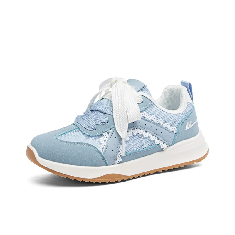 Warrior Abrasion Resistant Height Increasing Slip Resistant Low Top Casual Shoes Women's Blue-1