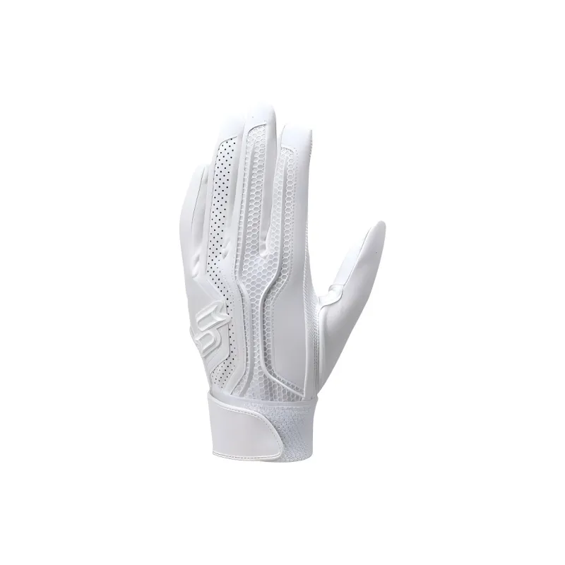 SSK Baseball Gloves Batter's Glove Synthetic Leather, Synthetic Fiber Unisex White-0