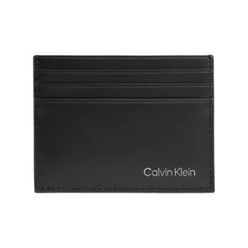 CALVIN KLEIN Grain Leather Wallet Men's Black