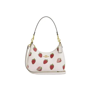 COACH Teri Coated Canvas Hobo Bag, Crossbody Bag, Shoulder Bag Tubas Women's Gold & Chalk Multicolor