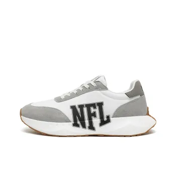 NFL Basic Logo Low Top Casual Shoes Unisex Gray White