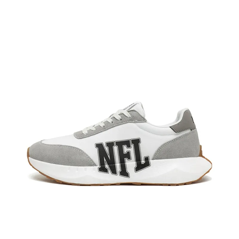 NFL Basic Logo Low Top Casual Shoes Unisex Gray White-0