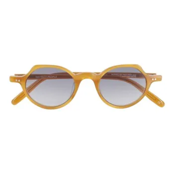 District Vision Acetate Metal Irregular Shape Sunglasses Unisex Yellow