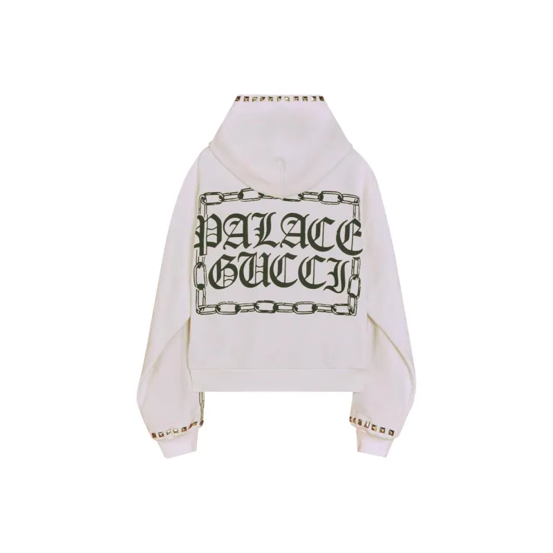 PALACE X GUCCI Printed Cotton Jersey Stud Sweatshirt-1