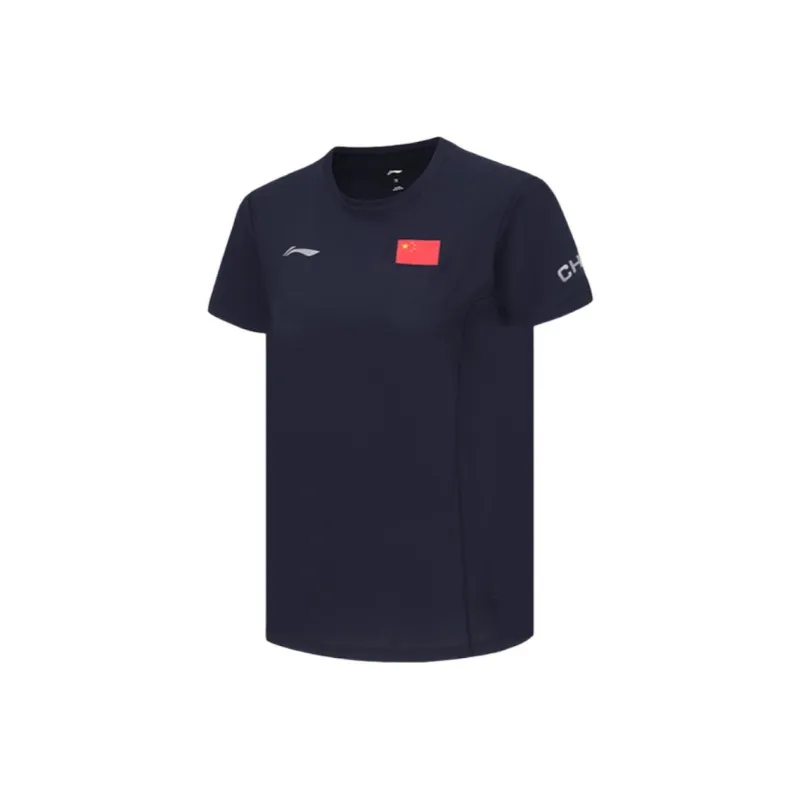 LiNing T Shirt Men's Deep Mysterious Blue-0