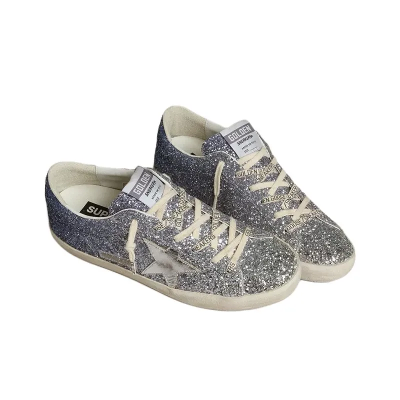 Golden Goose Super Star LTD Low Top Skateboard Shoes Women's Blue-2
