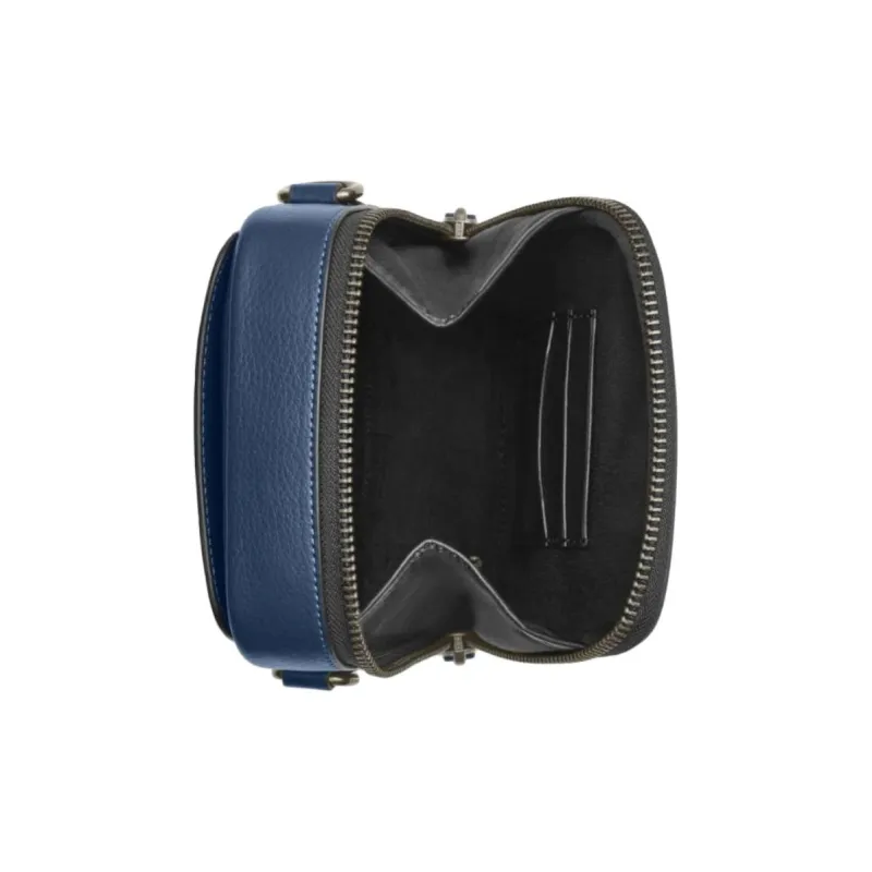 COACH Stanton Calfskin Shoulder Bag, Crossbody Bag Mini Men's Dark Blue-2