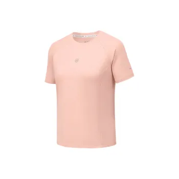 Skechers GODRI Raglan Sleeve T Shirt Women's Soft Coral Pink 05L5