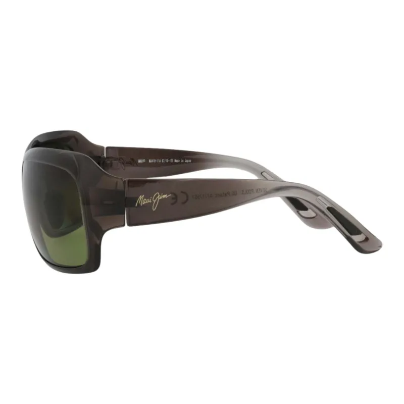 Maui Jim Acetate Metal Nylon Irregular Shape Sunglasses Unisex Gray-2