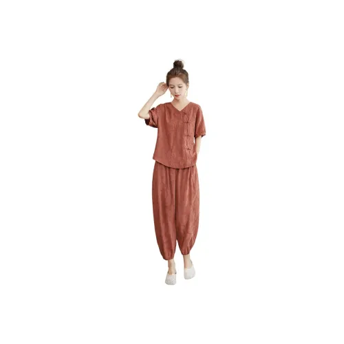 Cypress House Casual Suit Women's Orange Red