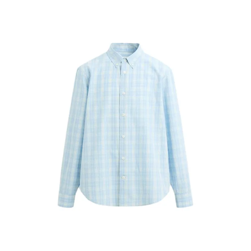 ZARA Shirts Men Zebra Print Blue-0
