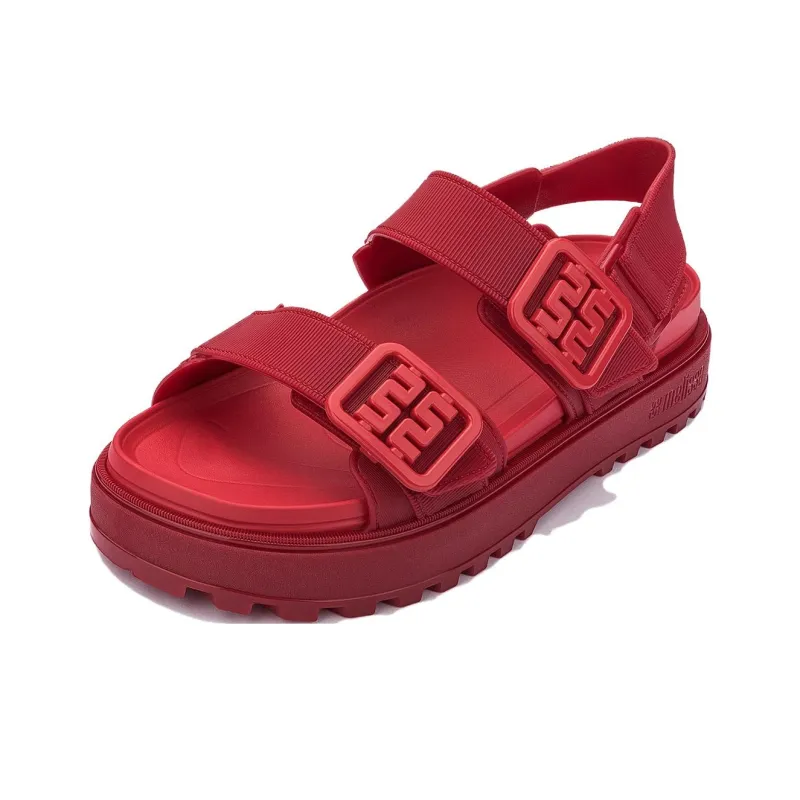 Melissa Beach Sandals Women's Red Black Beige Pink-18