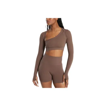 GYMSHARK Crop Top Women's Brown