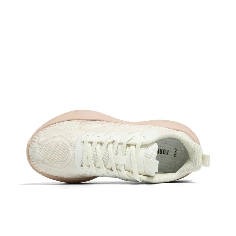 FOREVER 21 Height Increasing Physical Fitness Test & Exam Sprint And Long Distance Running Shoes Women's White Pink-3