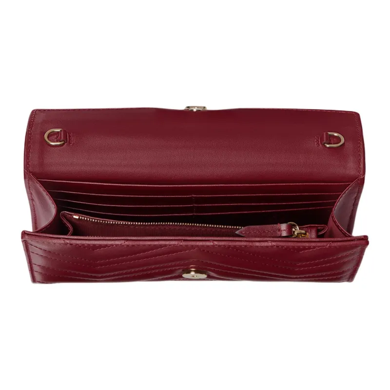 GUCCI GG Marmont Quilted Leather Wallet Regular Women's-4