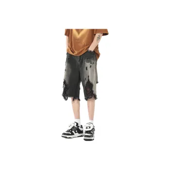 OKPI Denim Shorts Unisex Black