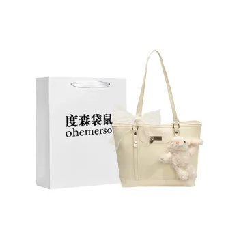 Dusen Kangaroo PU Shoulder Bag Women's Multicolor