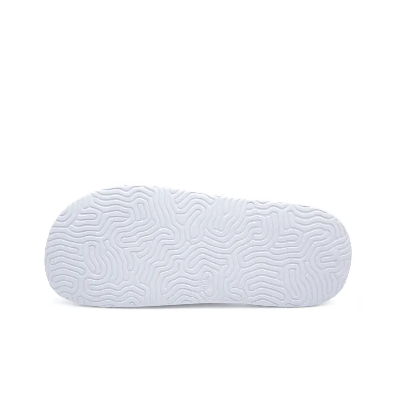 PEAK Tai Ji1.0 Quiet Slip Resistant Abrasion Resistant Slide Slippers Unisex White Black-6