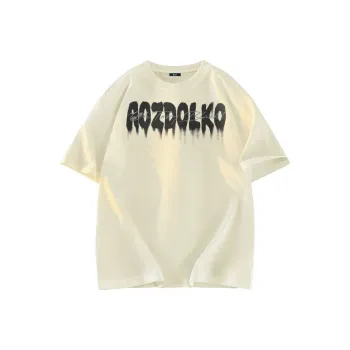 A02 T-Shirts Unisex Light Beige Apricot