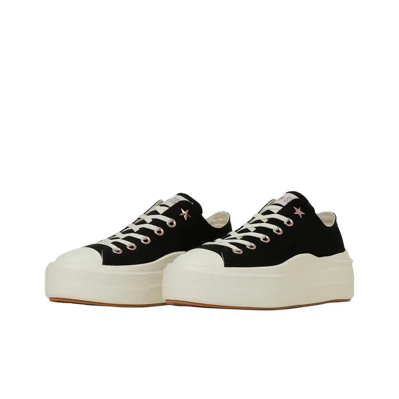 Converse ALL STAR LIGHT PLTS 2 Anti Slip Wear Resistant Low Top Canvas Shoes Women's Black-1