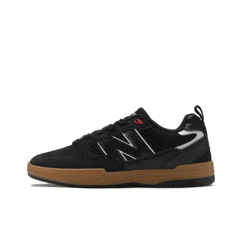 New Balance Numeric Tiago Lemos 808 Anti Slip Wear Resistant Low Top Skateboard Shoes Unisex Black